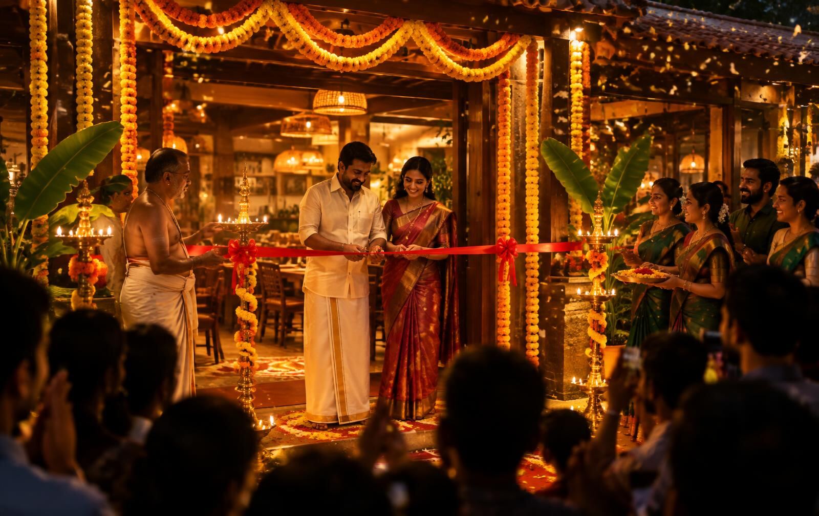 Grand opening celebration of a Dosaka outlet