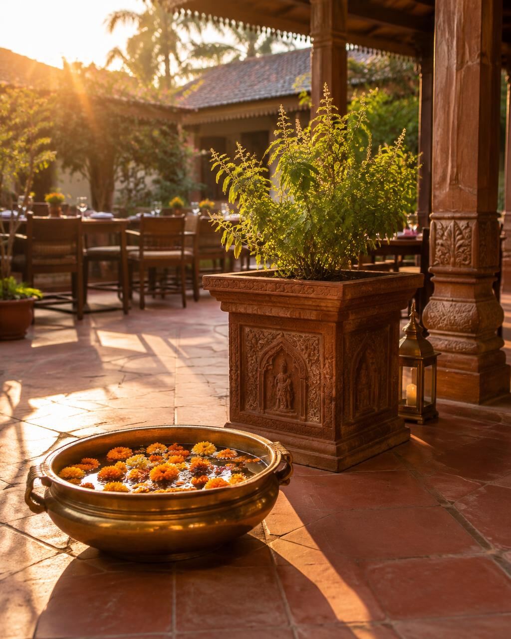 The tulsi courtyard