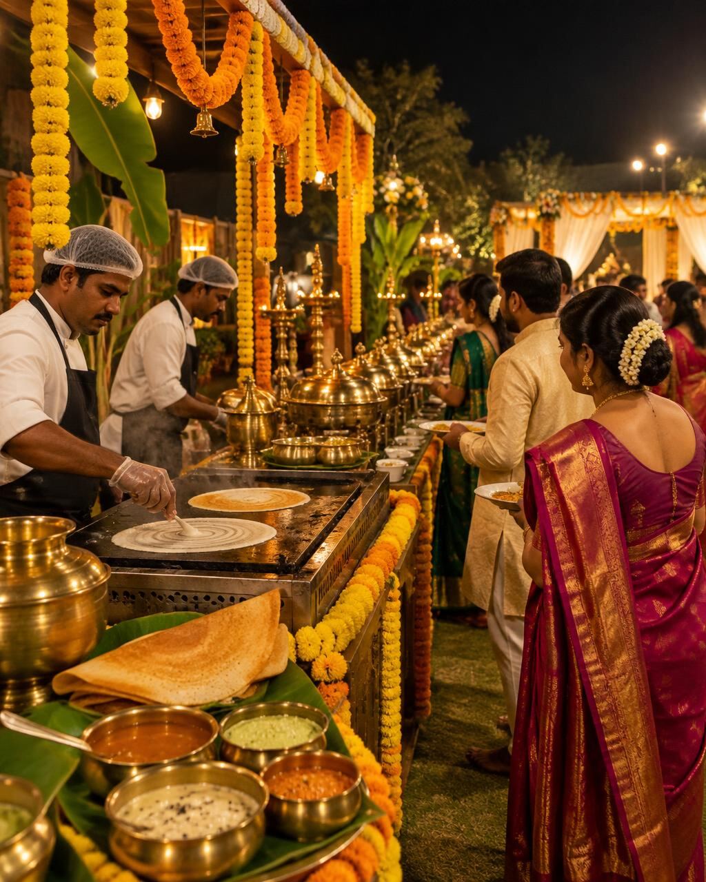 Wedding dosa counter
