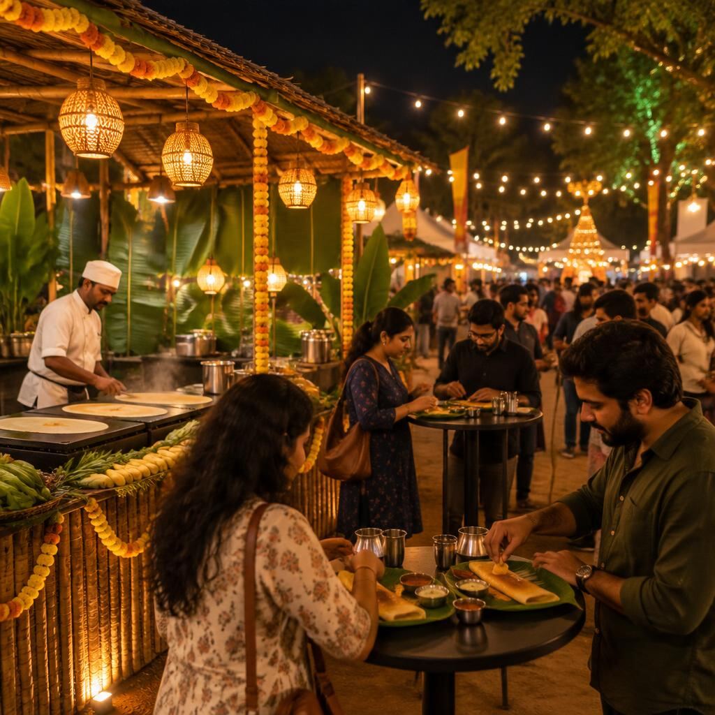 Night food festival