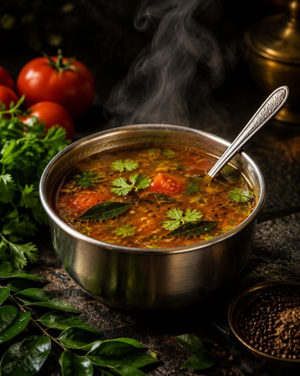 Tomato coriander rasam